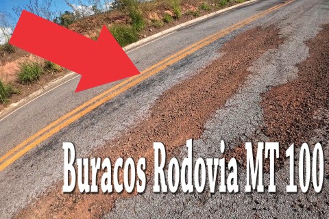 JP mostra a situação que se encontra o estado de mal conservação da Rodovia MT de Pontal do Araguaia a Torixoréu MT.