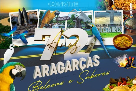 *Prefeito Ricardo Galvão convida população para as festividades dos 72 anos de Aragarças*