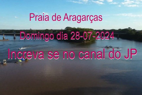 Veja nas imagens do JP do Araguaia a movimentação na praia de Aragarças