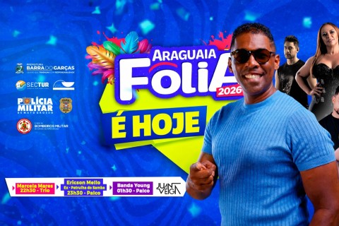 *Araguaia Folia: ex-Patrulha do Samba é atração nacional desta segunda (16), no Carnaval em Barra do Garças