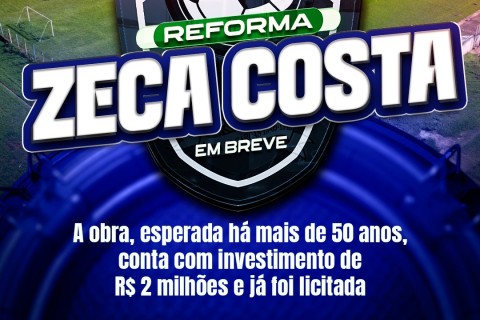 *Reforma no Estádio Zeca Costa já foi licitada e deve iniciar em breve, em Barra do Garças* 🏟️🤩⚽👏🏼✅