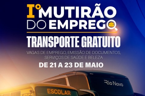 *1º Mutirão do Emprego terá transporte gratuito em Barra do Garças* 🚏🚌✅