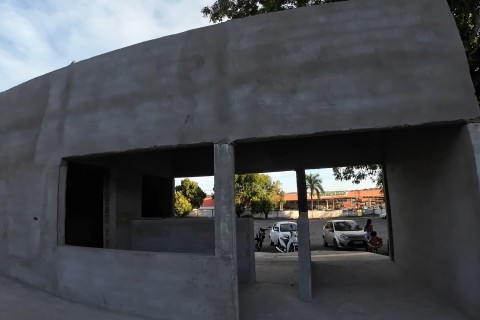 JP mostra o andamento da obra no clube ASPM de Barra do Garças MT