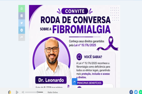 Barra do Garças recebe roda de conversa sobre fibromialgia e direitos garantidos pela Lei nº 15.176/2025