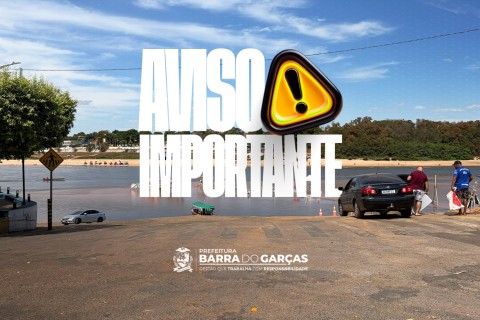 *Rampa náutica do Porto do Baé será interditada a partir desta segunda (10/8) para ampliação em Barra do Garças*  🚤🌅🚧