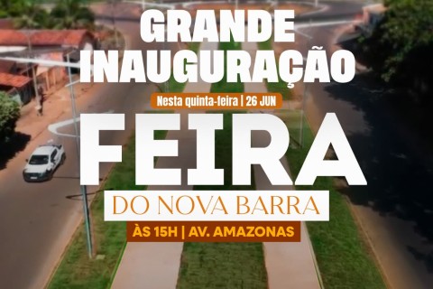 *Novidade: A partir desta quinta (26), Nova Barra contará com Feira da Agricultura Familiar na Avenida Amazonas*  📢👨🏻‍🌾🛍️🌽🍎🍢