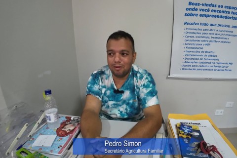 JP fala com o Secretário de Agricultura Familiar Pedro Simon sobre seus trabalhos na cidade de Araguaiana MT