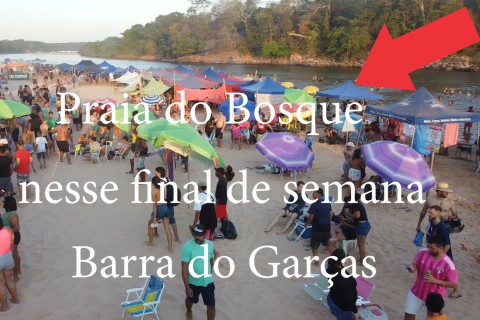 Nesse ultimo final de semana em Barra do Garças, uma atratividade na praia do Bosque foi a presença do cantor Pedrinha Moraes