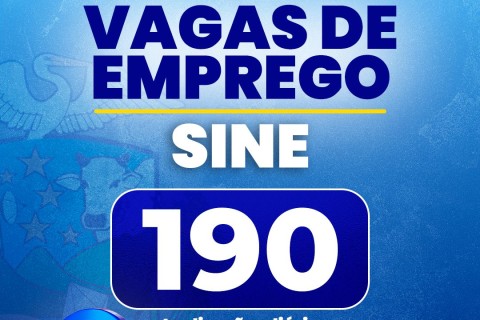 *Sine de Barra do Garças anuncia 190 vagas de trabalho nesta segunda (14)*